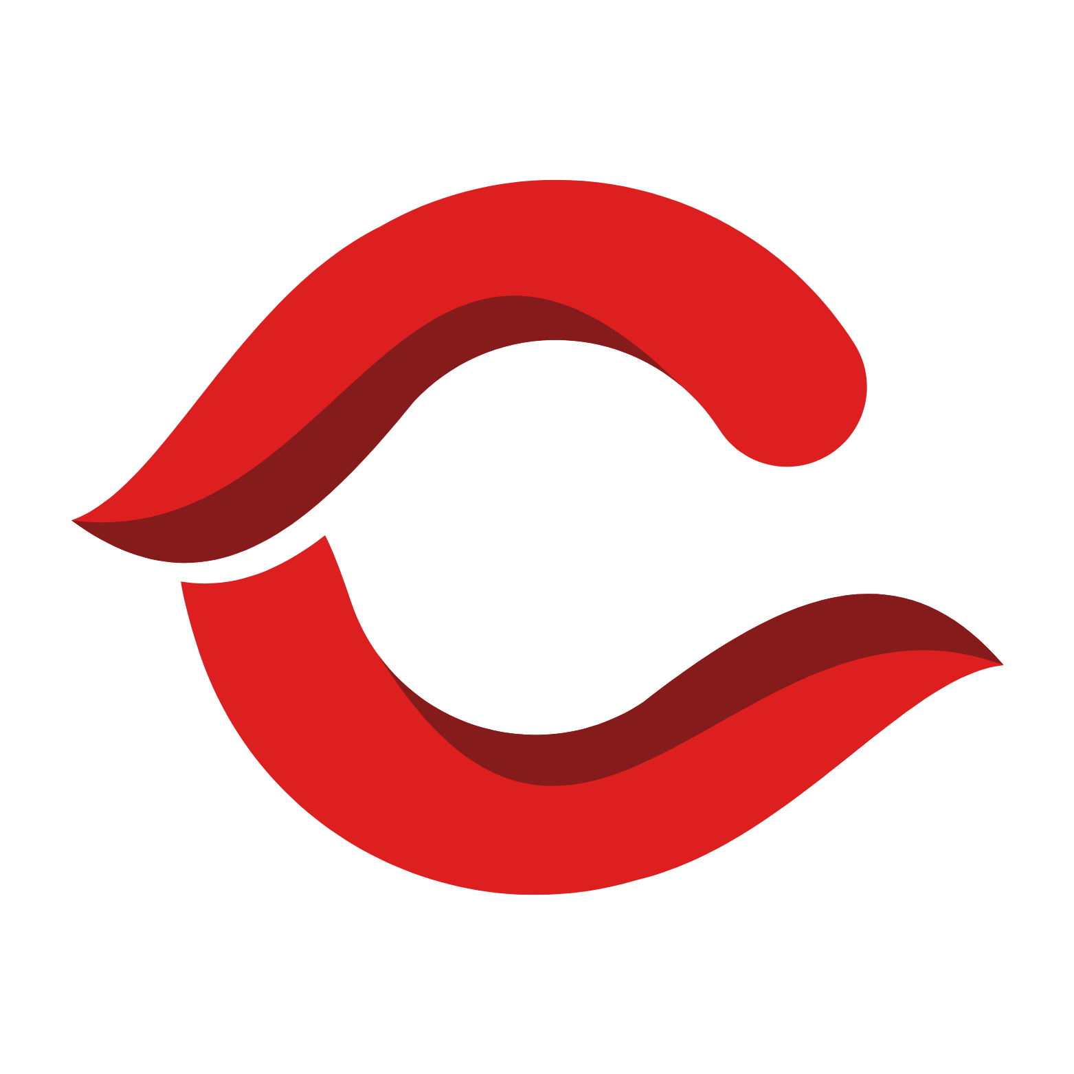 Blue Minimalist Initial C Letter Logo